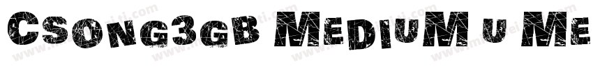CSong3GB Medium U Medium字体转换